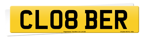 Registration number CL08 BER